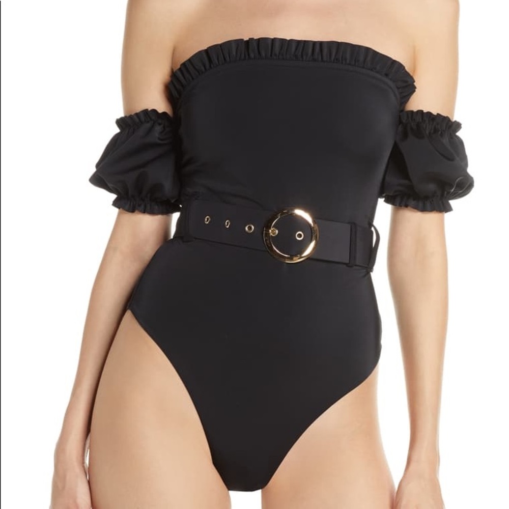 One-Piece Off the Shoulder Swimsuit